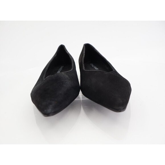 Donald Pliner Palma Ballet Flats Women 6 M Black Pointed Shoes Slip On Comfort - Picture 3 of 14